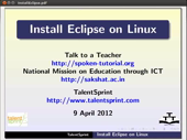 Installing Eclipse - thumb