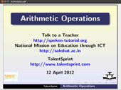 Arithmetic Operations - thumb