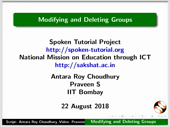 Modifying and Deleting Groups - thumb