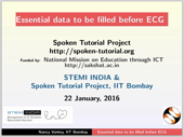 Essential data to be filled before an ECG - thumb