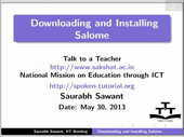 Downloading and installing Salome - thumb