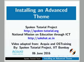 Installing an Advanced Theme - thumb