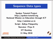 Sequence datatypes - thumb